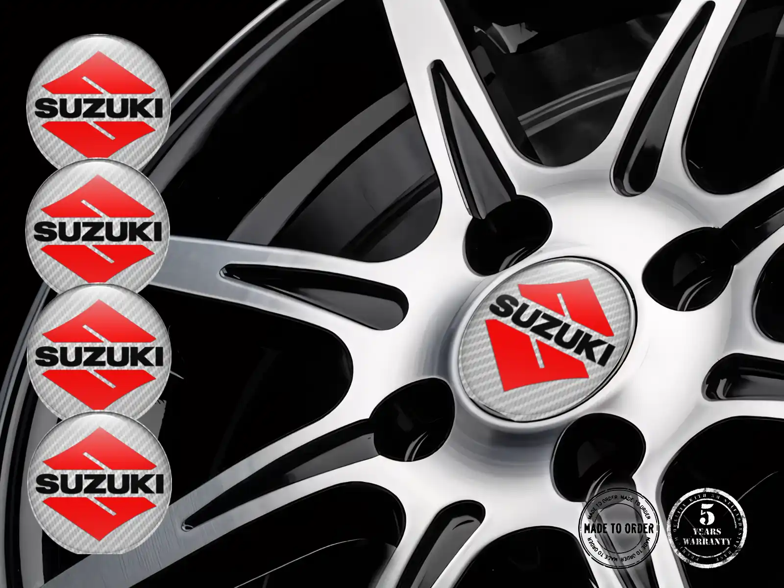 Suzuki Gewölbtes Label Variante Perfekt für Felgen